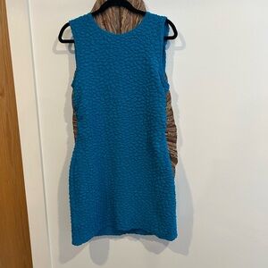 Anthropologie Blue Textured Dress - NWOT